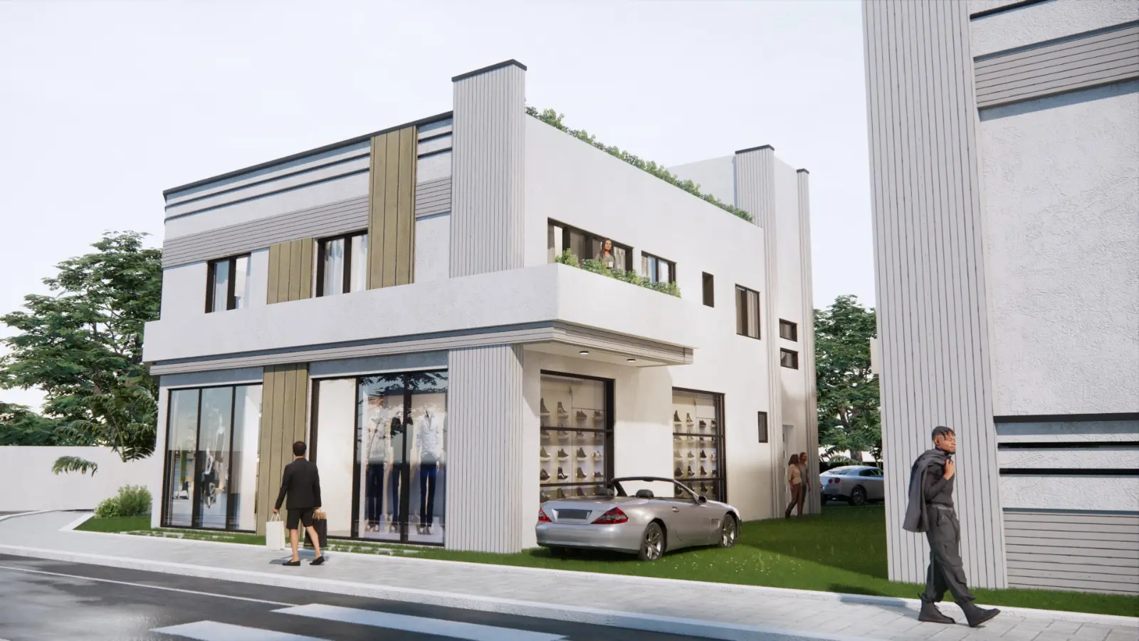 Kıbrıs'ta Berçem İnşaat tarafından geliştirilen modern konut projesi