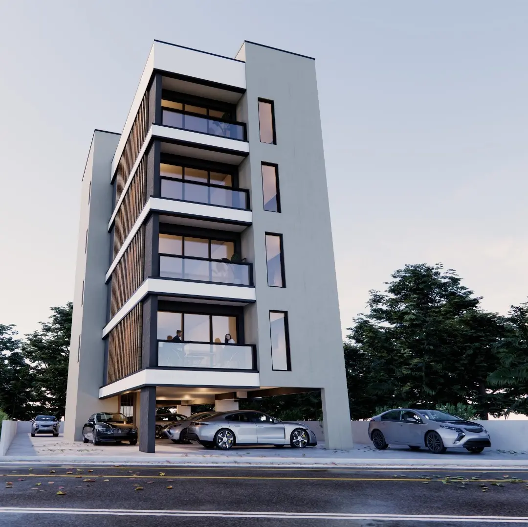 Berçem İnşaat Oflas Projesi Kıbrıs modern dış cephe mimarisi